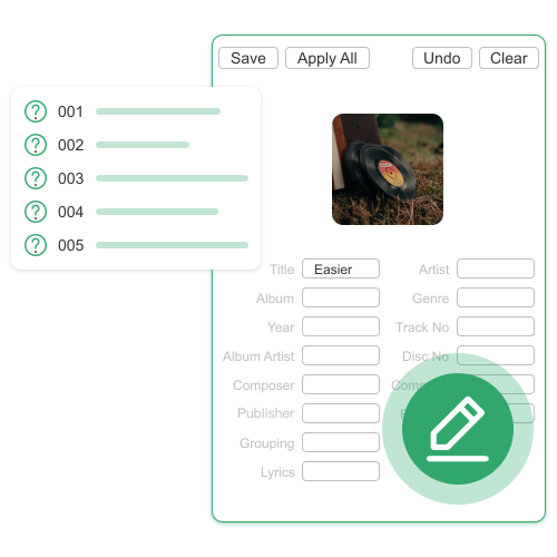 music metadata editor