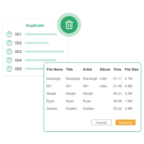 remove duplicates