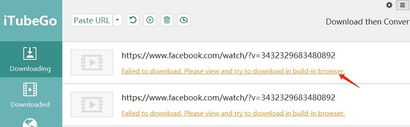 failed download fb