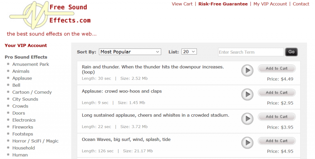 Best 10 Sound Effect site and Free Download