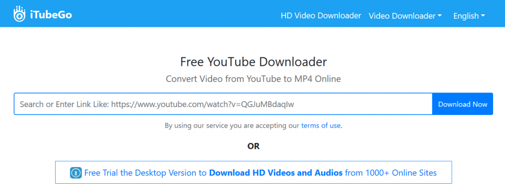 iTubeGo YouTube Downloader free