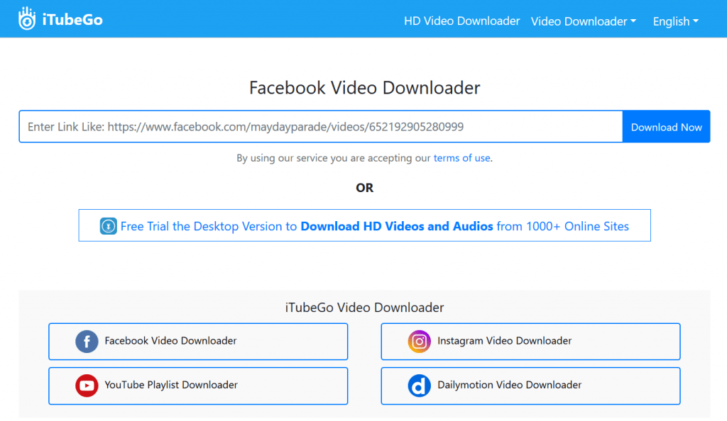 free facebook video download online