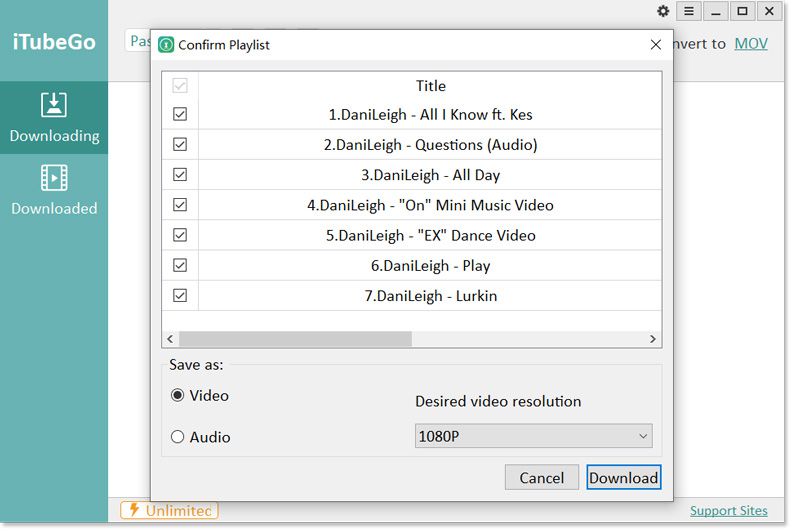 download youtube playlist