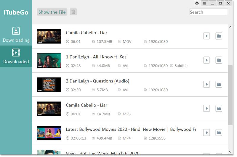 YouTube Video downloaded