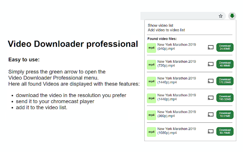 video downloadhelper chrome extension