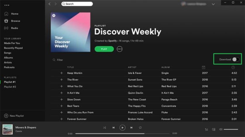 download spotify m1