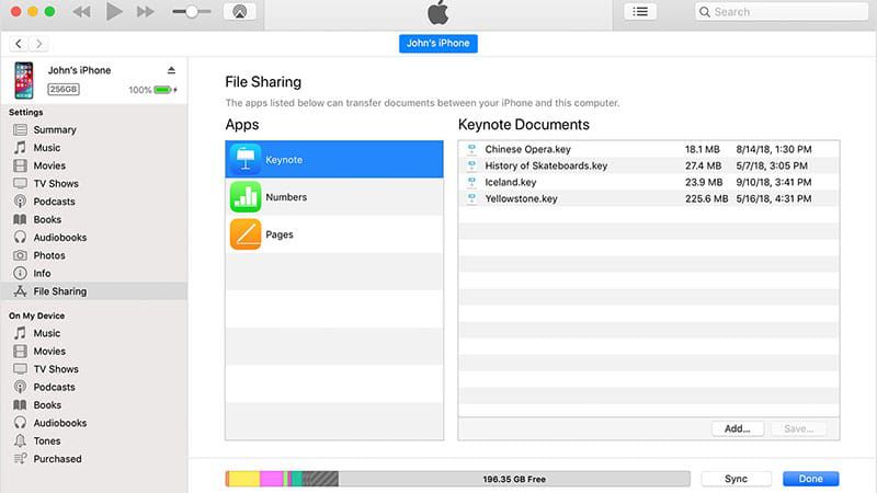 share files computer to iphone