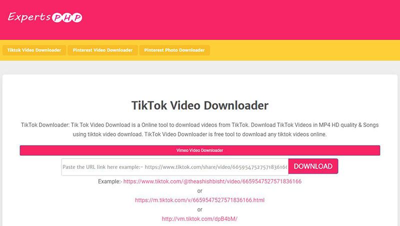 mp4 downloader tik tok