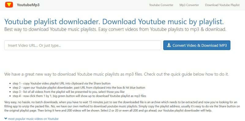 download an entire youtube playlist mp3