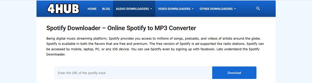 Spotify audio hot sale downloader online