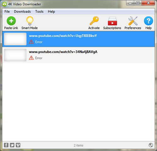 4k video downloader err