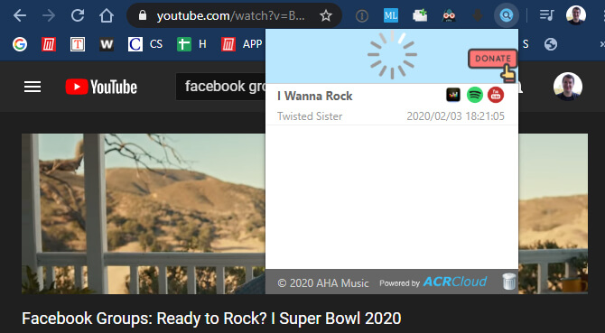 AHA music extension