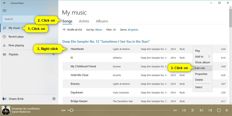 groove music not finding songs