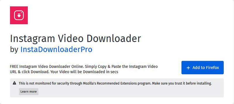 Instagram Video Downloader by InstaDownloaderPro