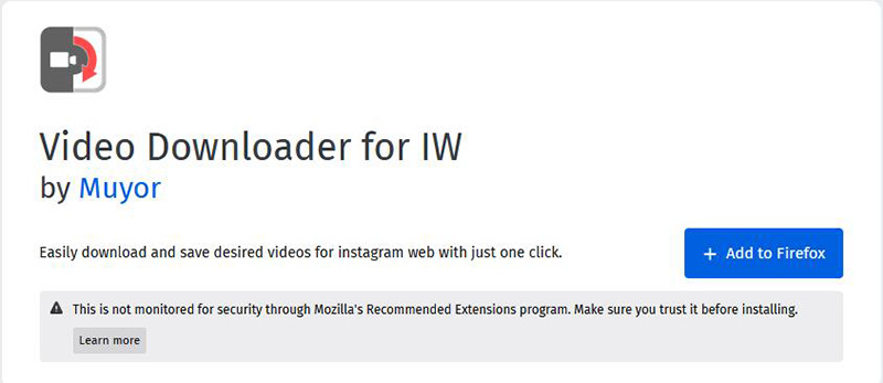 Video Downloader for IW