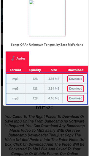 bandcamp to mp3