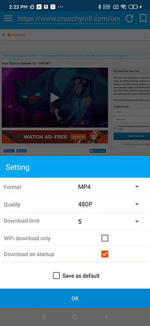 how to download shows on crunchyroll