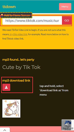 download tiktok mp3