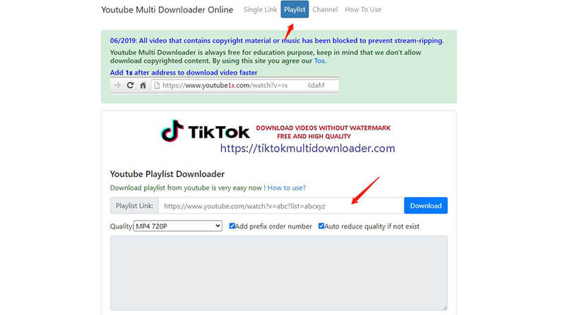 how to download youtube playlist videos at once