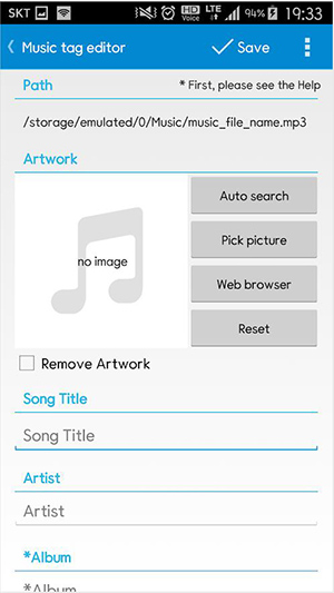 star music tag editor change full album