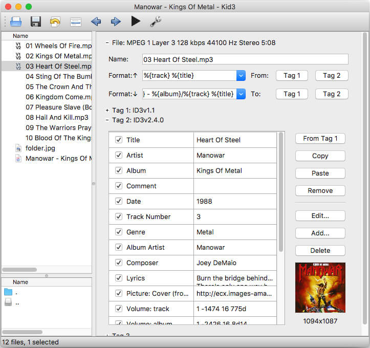 music tag editor mac