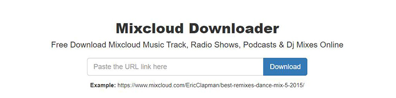 donwnload mixcloud songs