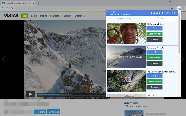 play embedded video