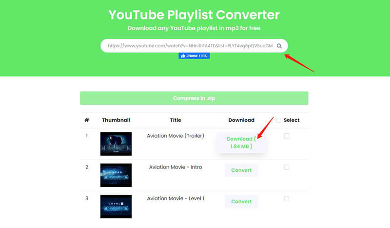 download youtube playlist mp3 online