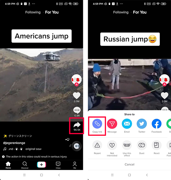 url tiktok download